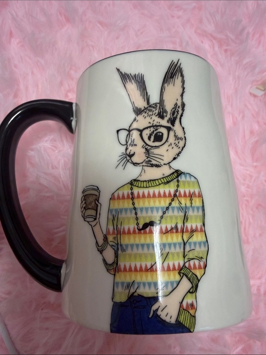 Signature Housewares Other - Signature Housewares Ceramic Bunny Mug with Black Handle GUC